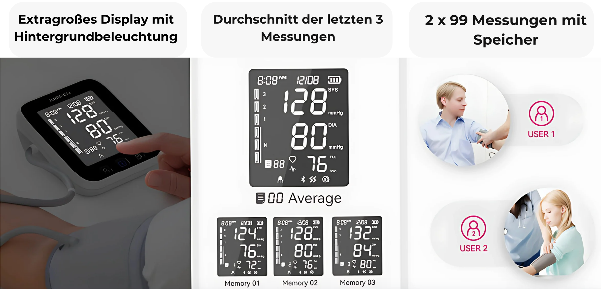 Jumper Blutdruckmessgerät X3 Pro