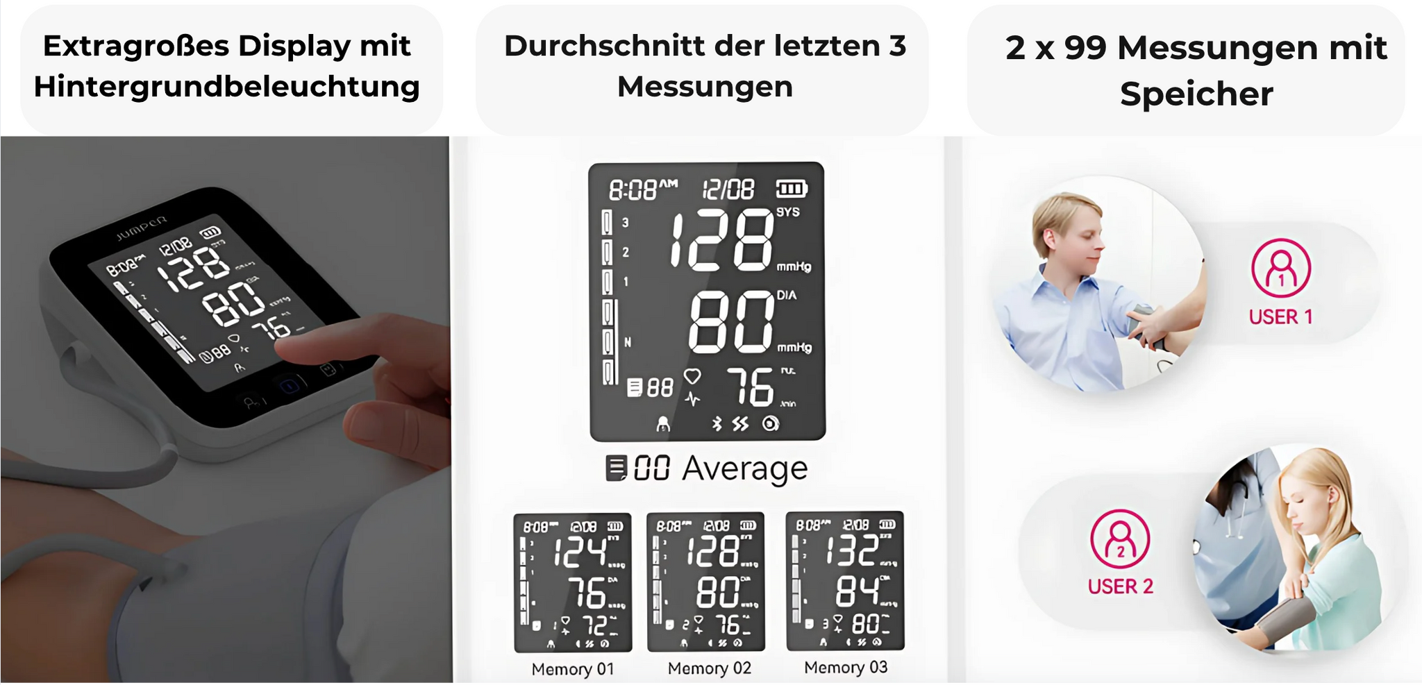 Jumper Blutdruckmessgerät X3 Pro